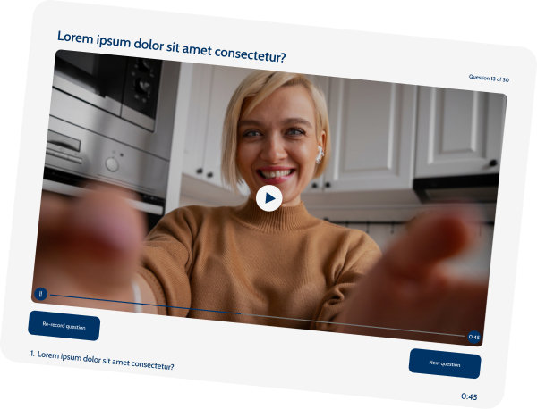 Question is recorded